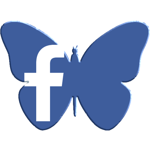 Butterfly Shaped Facebook Logo