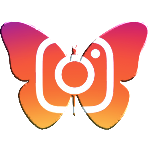 Butterfly Shaped Instagram Logo